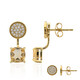 Citrine Silver Earrings (M de Luca)
