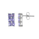 Tanzanite Silver Earrings