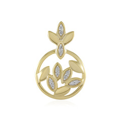 I2 (I) Diamond Silver Pendant