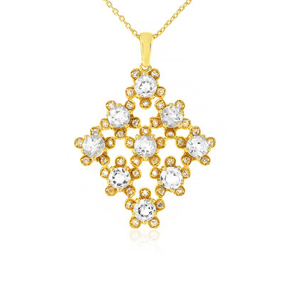 White Topaz Silver Necklace