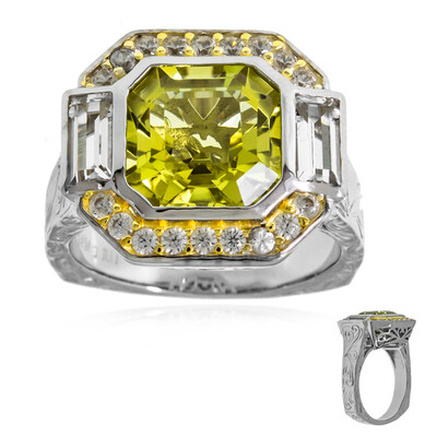 Ouro Verde Quartz Silver Ring (Dallas Prince Designs)