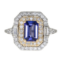 14K AAA Tanzanite Gold Ring (CIRARI)