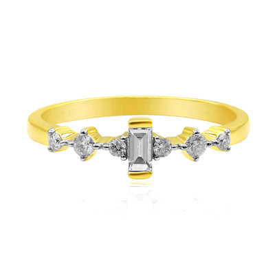 9K SI1 (G) Diamond Gold Ring (Annette)