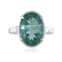 Green Fluorite Silver Ring