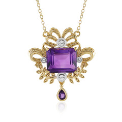 Zambian Amethyst Silver Necklace