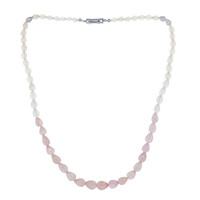 Morganite Silver Necklace