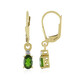 Russian Diopside Silver Earrings