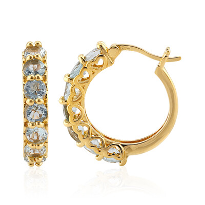 Sky Blue Topaz Silver Earrings
