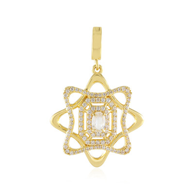 White Sapphire Silver Pendant