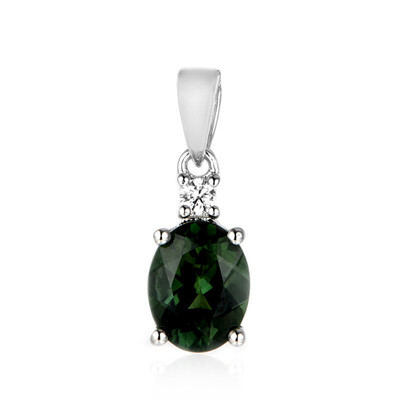 Chrome Apatite Silver Pendant