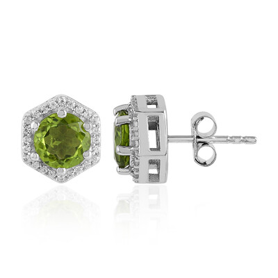 Peridot Silver Earrings