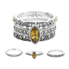 Citrine Silver Ring