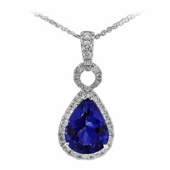18K AAA Tanzanite Gold Necklace (CIRARI)