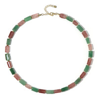 Strawberry Quartz Silver Necklace