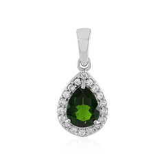 Russian Diopside Silver Pendant