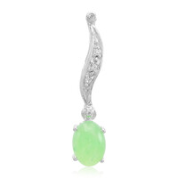Imperial Chrysoprase Silver Pendant
