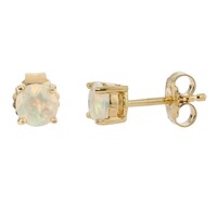 Welo Opal Silver Earrings