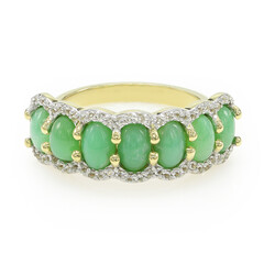 Imperial Chrysoprase Silver Ring