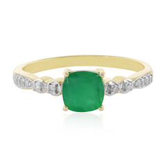 9K Brazilian Emerald Gold Ring