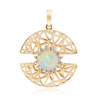 9K AAA Welo Opal Gold Pendant (Ornaments by de Melo)