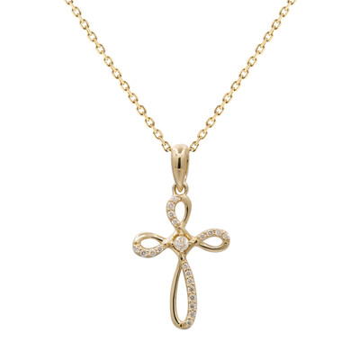 14K I1 (H) Diamond Gold Necklace (CIRARI)