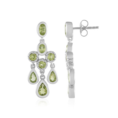 Peridot Silver Earrings