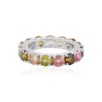 Fancy Tourmaline Silver Ring