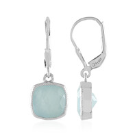 Aquamarine Silver Earrings