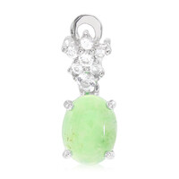 Imperial Chrysoprase Silver Pendant