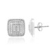 I3 (I) Diamond Silver Earrings