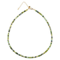 Serpentine Silver Necklace