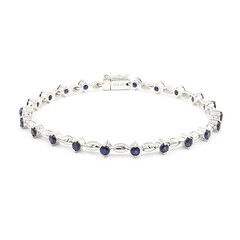 Blue Sapphire Silver Bracelet