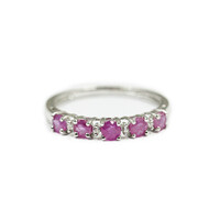 Mozambique Ruby Silver Ring