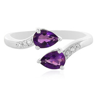 Zambian Amethyst Silver Ring