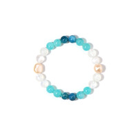 Peach Freshwater Pearl Bracelet (Riya)