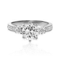 White Topaz Silver Ring