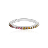 Fancy Tourmaline Silver Ring