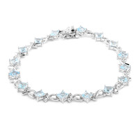 Sky Blue Topaz Silver Bracelet