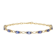 14K AAA Tanzanite Gold Bracelet (CIRARI)