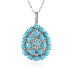 Sleeping Beauty Turquoise Silver Necklace (Faszination Türkis)