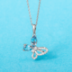 14K AAA Brazilian Aquamarine Gold Necklace (Smithsonian)