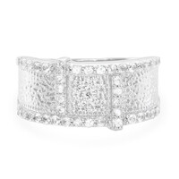 White Sapphire Silver Ring