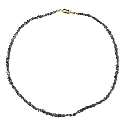 Black Diamond Silver Necklace (Adela Silber)