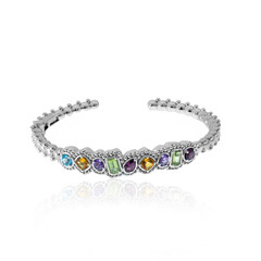 Rhodolite Silver Bangle (Dallas Prince Designs)