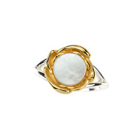 Mother of Pearl Silver Ring