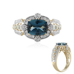 9K London Blue Topaz Gold Ring (SUHANA)