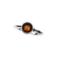 Baltic Amber Silver Ring