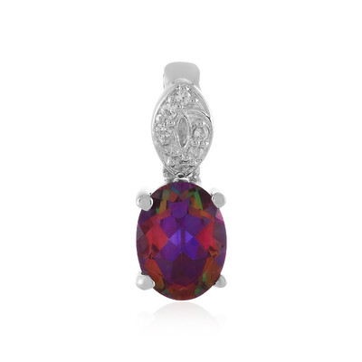 Purple Mystic Topaz Silver Pendant