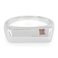 Fancy Diamond Silver Ring