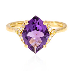 14K Amethyst Gold Ring